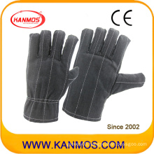 Dark Color Sewed Industrial Safety Cotton Work Gloves (41021)